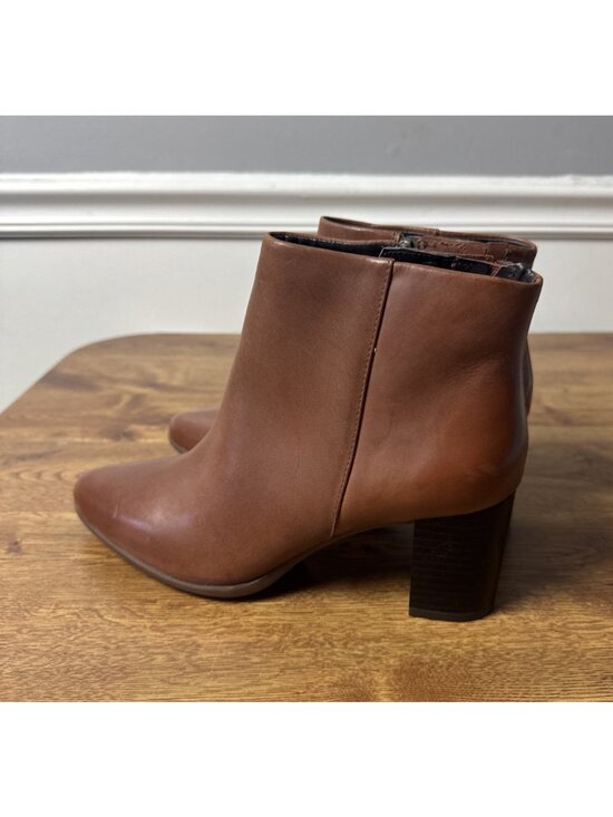 Rockport Shoes - Womens Rockport Camdyn Brown Ankle Boots Booties Leather Cognac Size 7.5